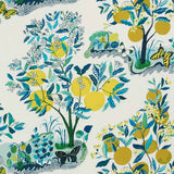 Schumacher Citrus Garden Pool 177331 Indoor / Outdoor Prints and Wovens Collection Upholstery Fabric