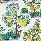 Schumacher Citrus Garden Primary 177330 Indoor / Outdoor Prints and Wovens Collection Upholstery Fabric