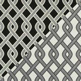 Schumacher Cleo Trellis Black 79571 Indoor / Outdoor Prints and Wovens Collection Upholstery Fabric