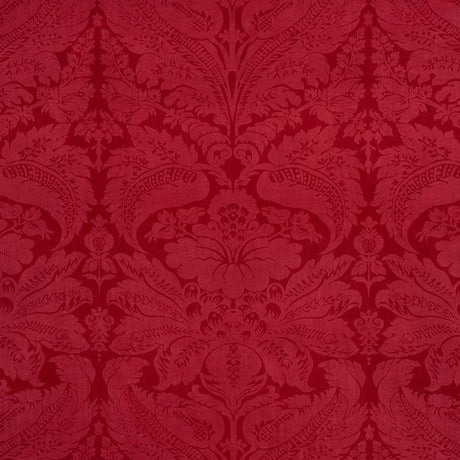 Schumacher Cordwain Velvet Red 73952 Cut and Patterned Velvets Collection Indoor Upholstery Fabric