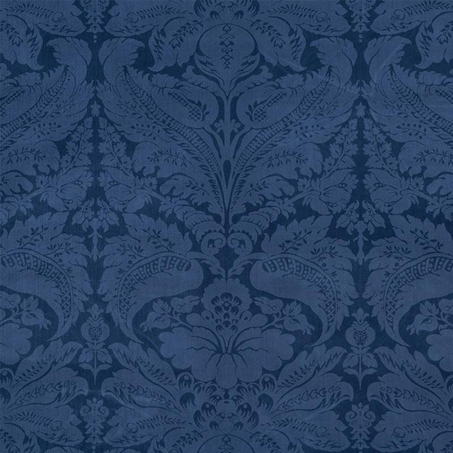 Schumacher Cordwain Velvet Sapphire 73950 Cut and Patterned Velvets Collection Indoor Upholstery Fabric