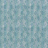 Schumacher Diamond Strie Peacock 75920 Indoor / Outdoor Prints and Wovens Collection Upholstery Fabric