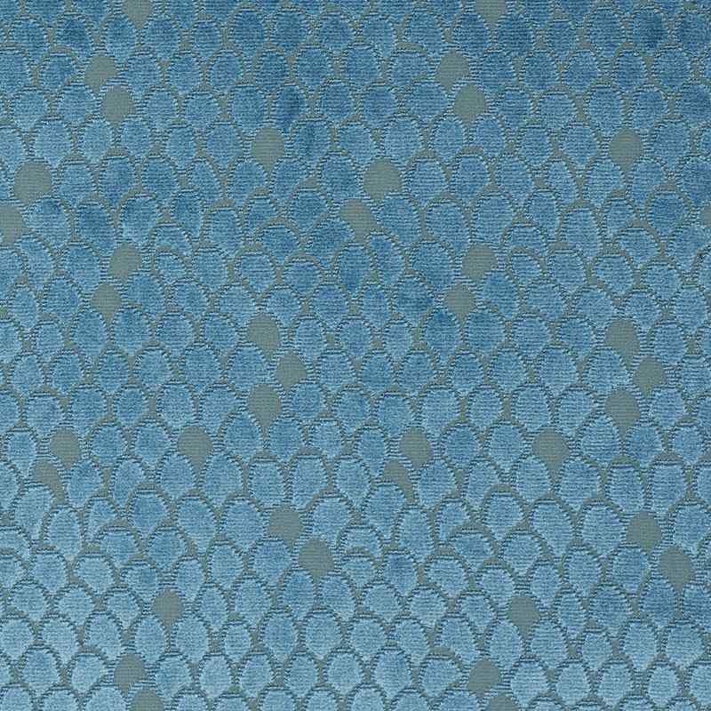 Schumacher Esther Velvet Peacock 72772 Cut and Patterned Velvets Collection Indoor Upholstery Fabric