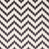 Schumacher Florentine Chevron Velvet Black 80220 Cut and Patterned Velvets Collection Indoor Upholstery Fabric