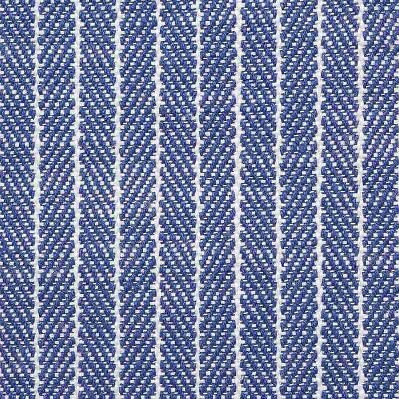 Schumacher Garter Stripe Blue 76672 Indoor / Outdoor Linen Collection Upholstery Fabric