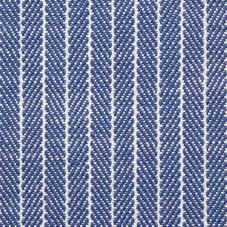 Schumacher Garter Stripe Blue 76672 Indoor / Outdoor Linen Collection Upholstery Fabric
