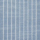 Schumacher Garter Stripe Sky 76671 Indoor / Outdoor Linen Collection Upholstery Fabric