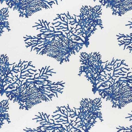 Schumacher Great Barrier Reef II Indigo 178290 Indoor / Outdoor Prints and Wovens Collection Upholstery Fabric
