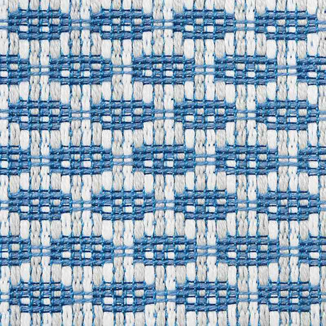 Schumacher Hickox Blue 76651 Indoor / Outdoor Linen Collection Upholstery Fabric