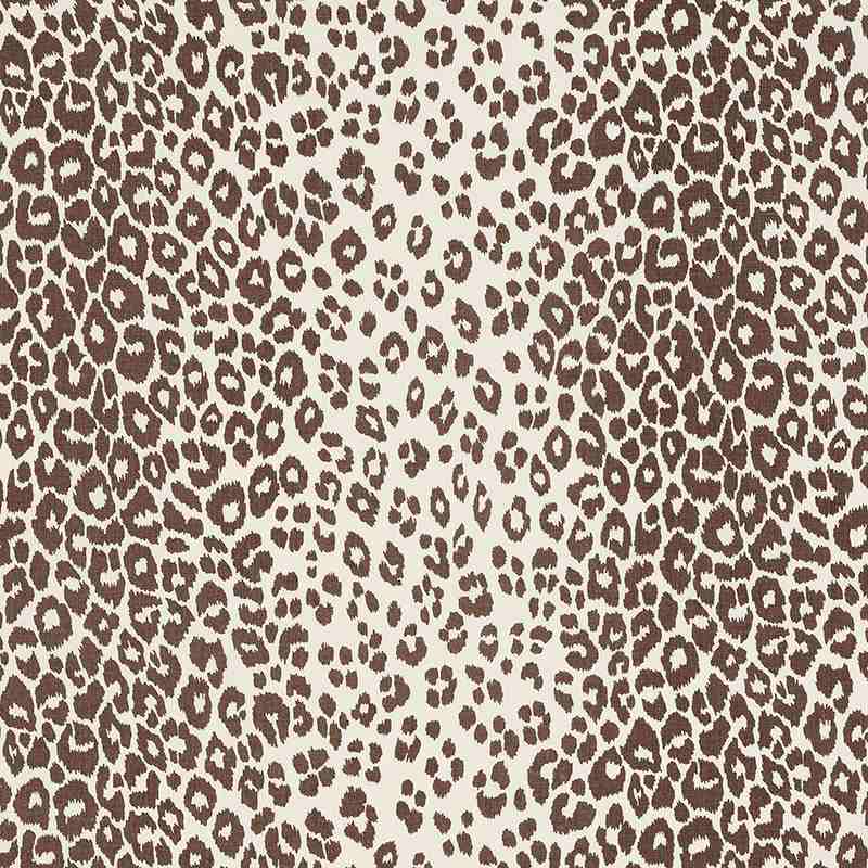 Schumacher Iconic Leopard Brown 176450 Schumacher Classics Collection Indoor Upholstery Fabric
