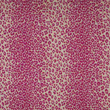 Schumacher Iconic Leopard Fuchsia / Natural 175723 Schumacher Classics Collection Indoor Upholstery Fabric