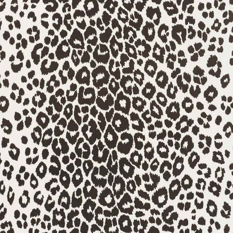 Schumacher Iconic Leopard Graphite 177324 Indoor / Outdoor Prints and Wovens Collection Upholstery Fabric