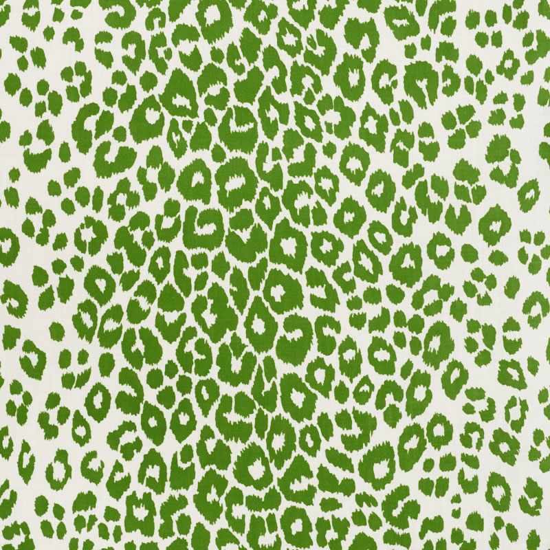 Schumacher Iconic Leopard Green 177322 Indoor / Outdoor Prints and Wovens Collection Upholstery Fabric