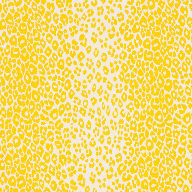 Schumacher Iconic Leopard Yellow 176451 Schumacher Classics Collection Indoor Upholstery Fabric