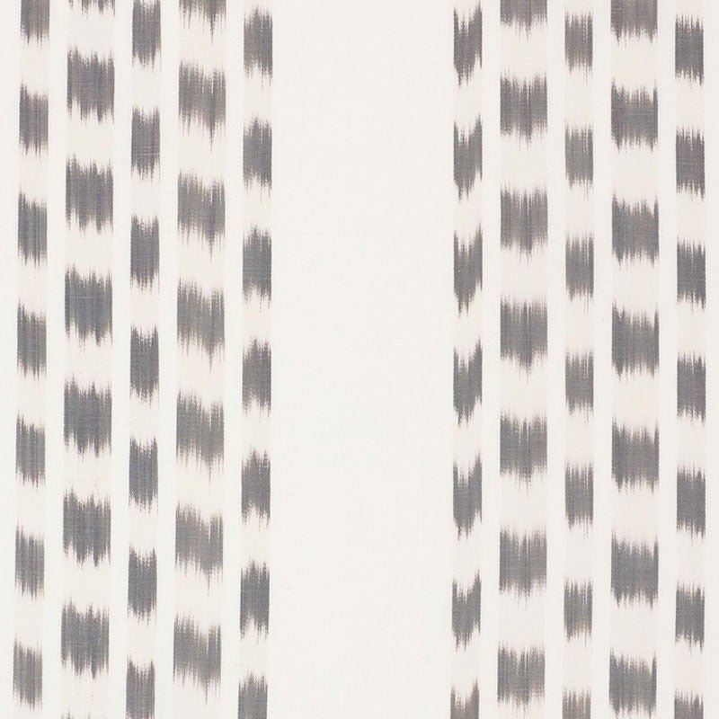 Schumacher Izmir Stripe Grey 69473 Ikat Collection Indoor Upholstery Fabric