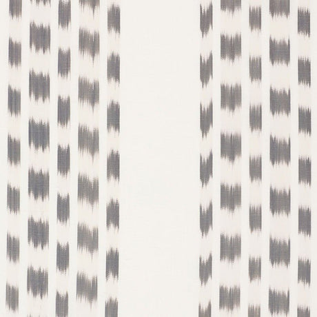 Schumacher Izmir Stripe Grey 69473 Ikat Collection Indoor Upholstery Fabric