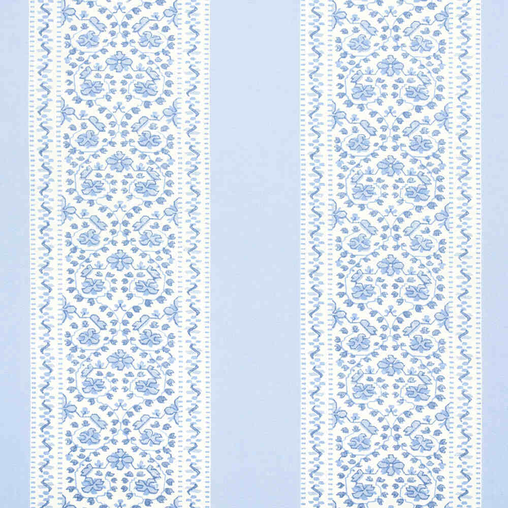Schumacher Jasmine Indigo 180740 by Mark D. Sikes Moon River Collection Upholstery Fabric
