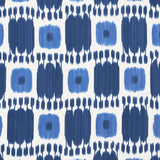 Schumacher Kandira Blues 174403 Ikat Collection Indoor Upholstery Fabric
