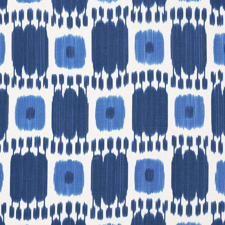 Schumacher Kandira Blues 174403 Ikat Collection Indoor Upholstery Fabric