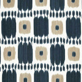 Schumacher Kandira Indigo 174402 Ikat Collection Indoor Upholstery Fabric