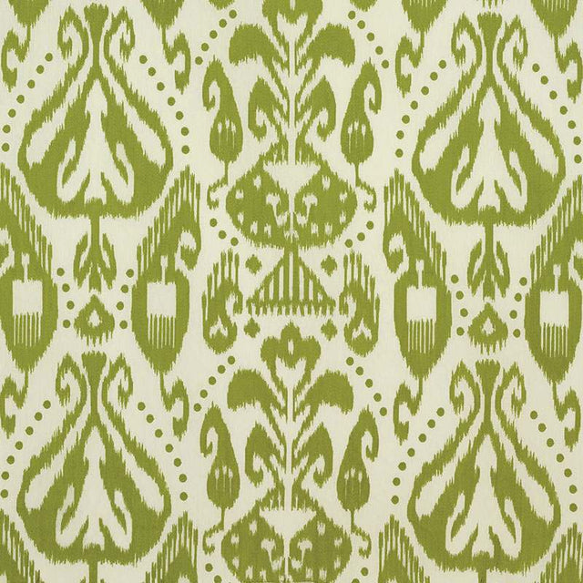 Schumacher Kiva Embroidered Ikat Grass 69483 Ikat Collection Indoor Upholstery Fabric