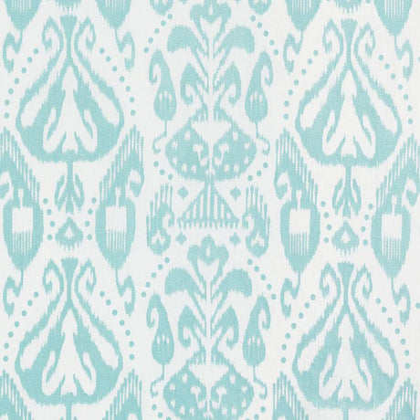 Schumacher Kiva Embroidered Ikat Sky 69481 Ikat Collection Indoor Upholstery Fabric