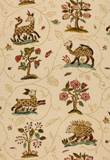 Schumacher La Menagerie Cream 172760 Schumacher Classics Collection Indoor Upholstery Fabric