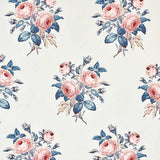 Schumacher Loudon Rose Blue and Rose 179632 Schumacher Classics Collection Indoor Upholstery Fabric