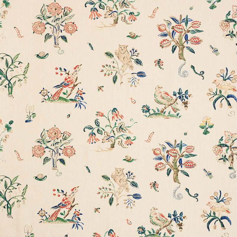 Schumacher Magical Menagerie Primary 176752 Schumacher Classics Collection Indoor Upholstery Fabric