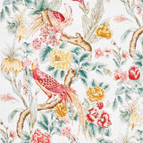 Schumacher Majestic Garden Rose and Celadon 178161 Schumacher Classics Collection Indoor Upholstery Fabric