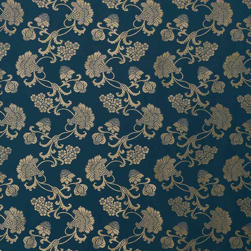 Schumacher Margaux Peacock Shimmer 71843 Schumacher Classics Collection Indoor Upholstery Fabric