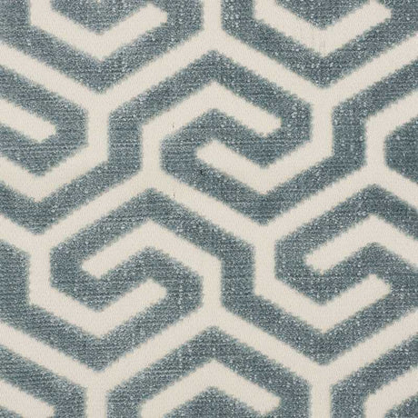 Schumacher Ming Fret Velvet Mineral 73100 Cut and Patterned Velvets Collection Indoor Upholstery Fabric