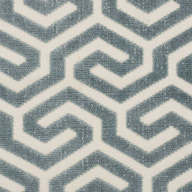 Schumacher Ming Fret Velvet Mineral 73100 Cut and Patterned Velvets Collection Indoor Upholstery Fabric