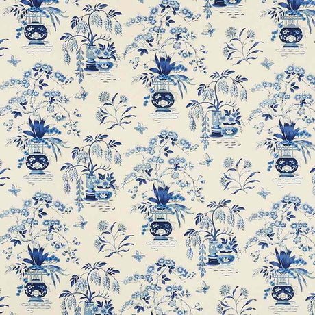 Schumacher Ming Vase Porcelain 176733 Schumacher Classics Collection Indoor Upholstery Fabric