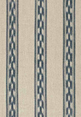 Schumacher Mojave Ikat Stripe Indigo 67511 Ikat Collection Indoor Upholstery Fabric