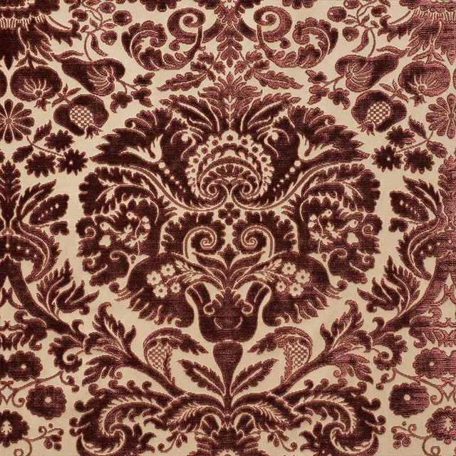 Schumacher Morimont Velvet Rosewood 74072 Cut and Patterned Velvets Collection Indoor Upholstery Fabric
