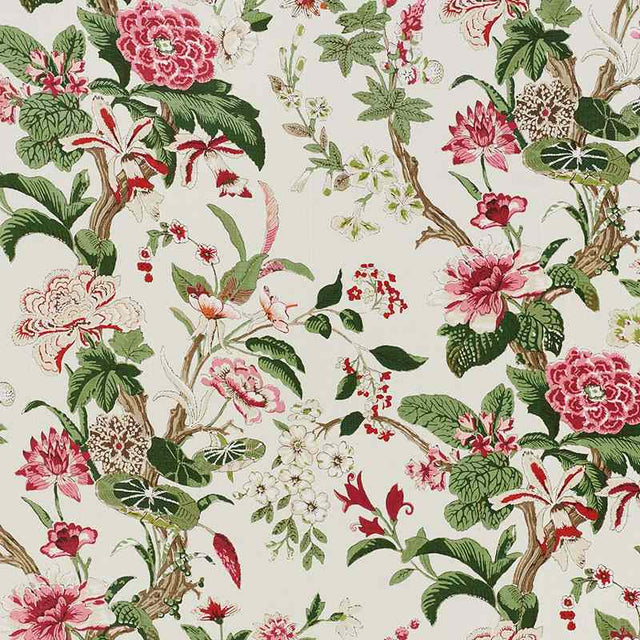 Schumacher Nymphaea Fuchsia 176761 Schumacher Classics Collection Indoor Upholstery Fabric