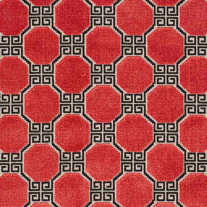 Schumacher Octavia Velvet Ruby 72796 Cut and Patterned Velvets Collection Indoor Upholstery Fabric
