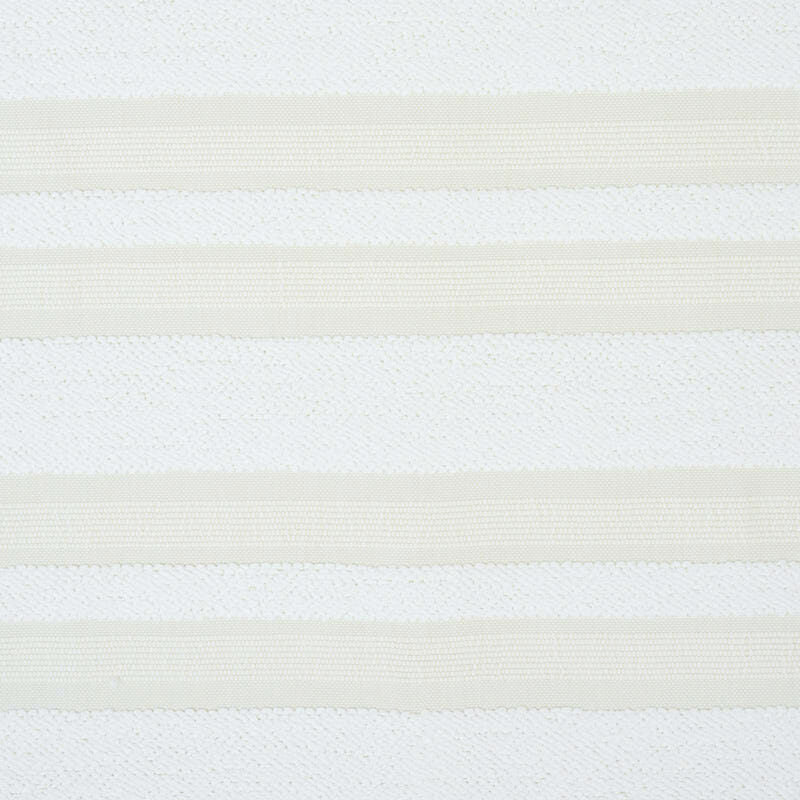 Schumacher Ohara Stripe Ivory 78491 Indoor / Outdoor Prints and Wovens Collection Upholstery Fabric