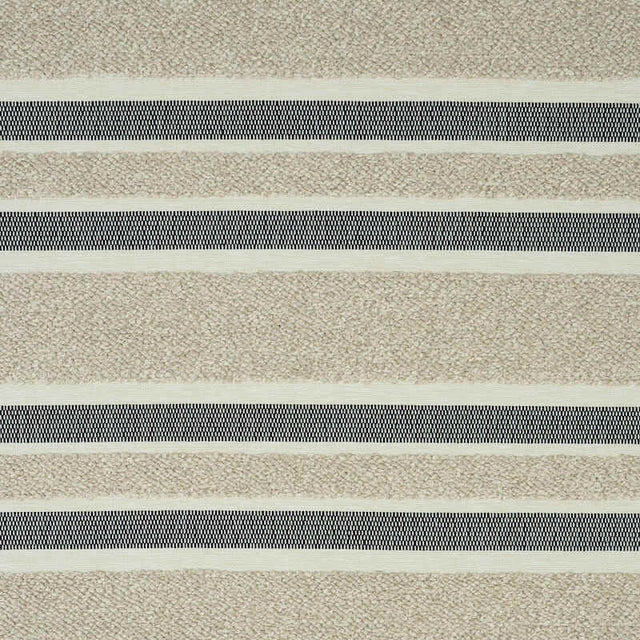 Schumacher Ohara Stripe Taupe 78492 Indoor / Outdoor Prints and Wovens Collection Upholstery Fabric