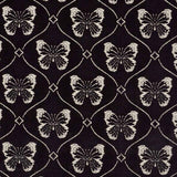 Schumacher Papillon Velvet Onyx 72960 Cut and Patterned Velvets Collection Indoor Upholstery Fabric
