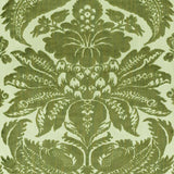Schumacher Pavia Silk Velvet Olivine 73980 Cut and Patterned Velvets Collection Indoor Upholstery Fabric