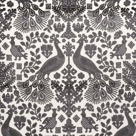 Schumacher Pavone Velvet Carbon 72970 Cut and Patterned Velvets Collection Indoor Upholstery Fabric