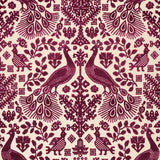 Schumacher Pavone Velvet Garnet 72972 Cut and Patterned Velvets Collection Indoor Upholstery Fabric
