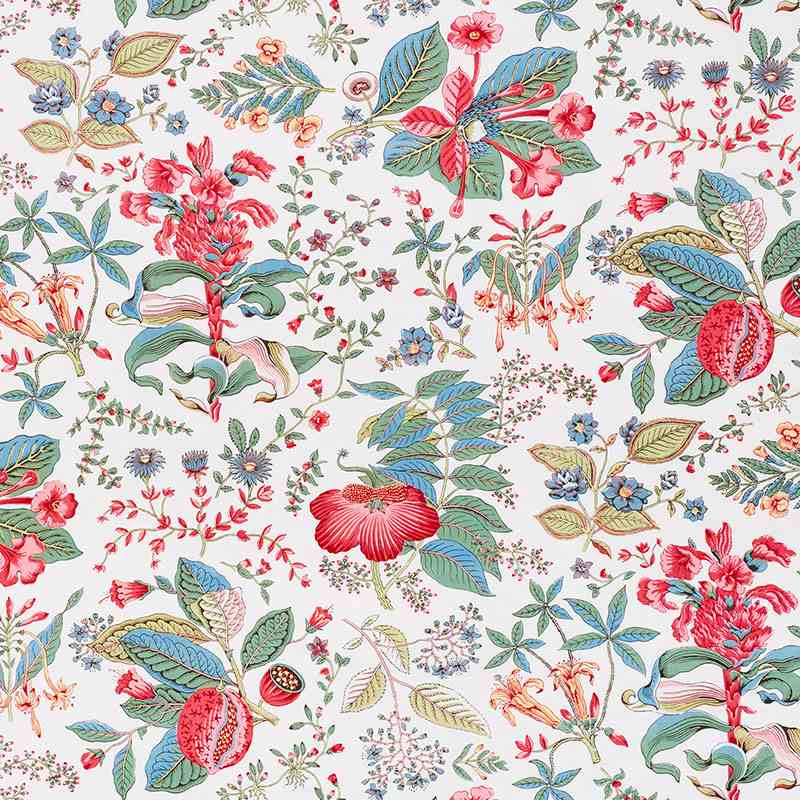 Schumacher Pomegranate Botanical Document 178121 Schumacher Classics Collection Indoor Upholstery Fabric