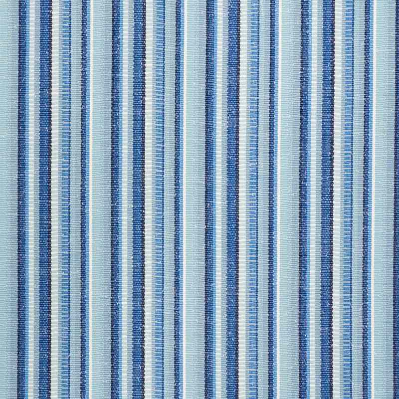 Schumacher Primavera Stripe Sea 73112 Indoor / Outdoor Prints and Wovens Collection Upholstery Fabric