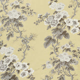 Schumacher Pyne Hollyhock Buttercup 174456 Schumacher Classics Collection Indoor Upholstery Fabric