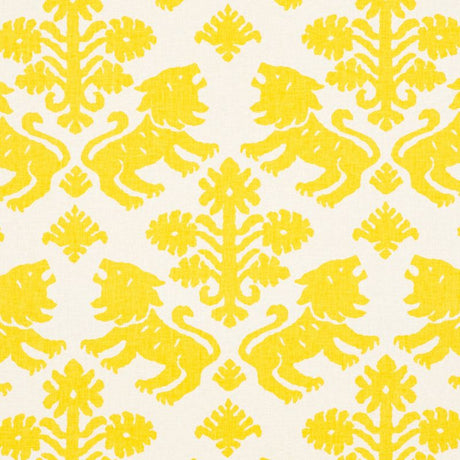 Schumacher Regalia Yellow 177301 Schumacher Classics Collection Indoor Upholstery Fabric