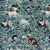 Schumacher Saint Ambrose Velvet Cadet 80171 Cut and Patterned Velvets Collection Indoor Upholstery Fabric