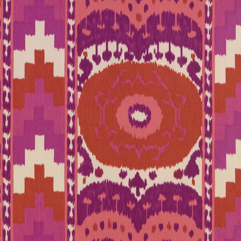Schumacher Samarkand Ikat II Ruby 176061 Ikat Collection Indoor Upholstery Fabric